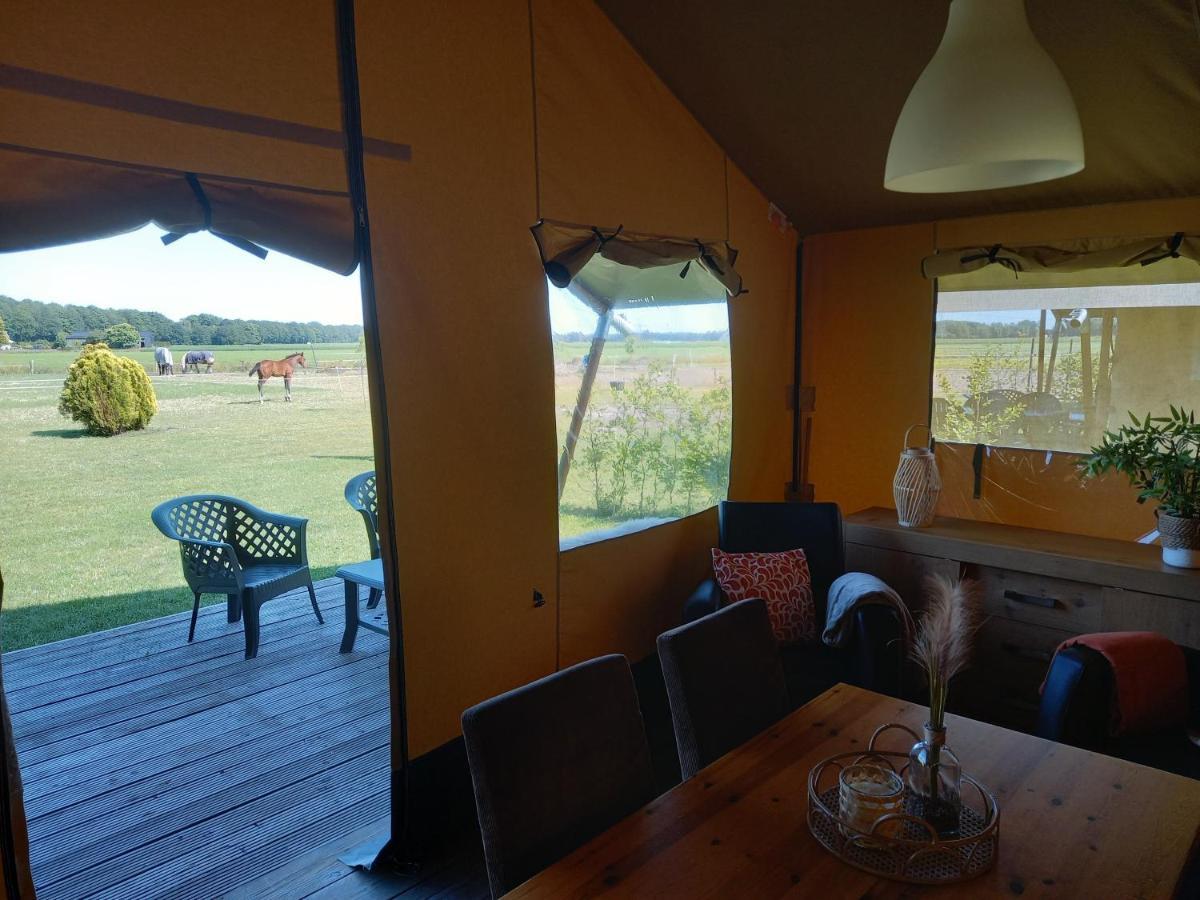Comfort Safaritent 6 Pers En Mini Camping Zwiggelte Buitenkant foto
